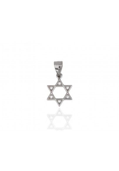 STERLING SILVER STAR OF DAVID PENDANT