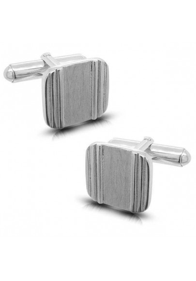 STERLING SILVER RECTANGULAR CUFFLINS