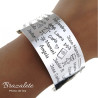 Regalos para profesoras I Pulsera de plata de ley 30 MM - Joyas AG23