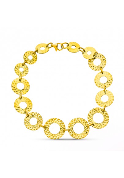 18K GOLD CIRCLES BRACELET