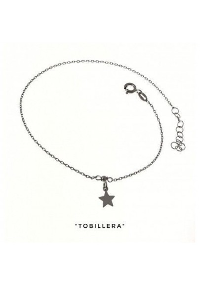 TOBILLERA CHARM ESTRELLA PLATA DE LEY