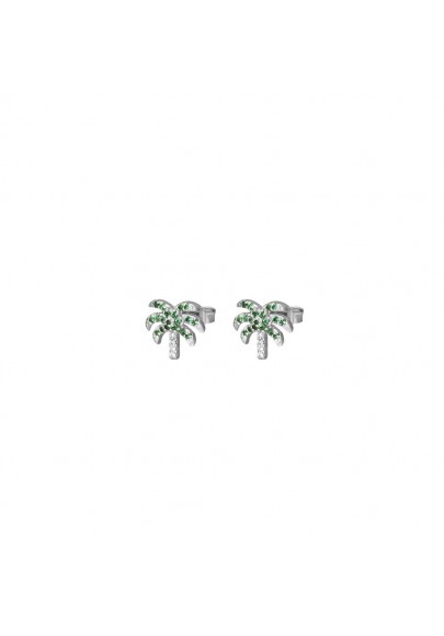 STERLING SILVER PALM TREE EARRINGS