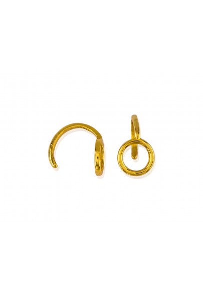 GOLD PLATED STERLING SILVER EAR CUFF EARRINGS