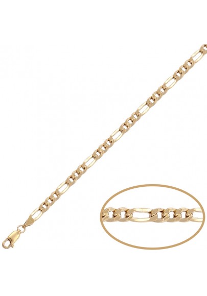 CADENA HUECA CARTIER 3X1 ORO 18 KL-4 MM