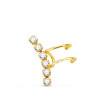 PENDIENTE EAR CUFF ORO 18 KL CON CIRCONITAS
