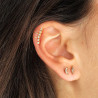 PENDIENTE EAR CUFF ORO 18 KL CON CIRCONITAS