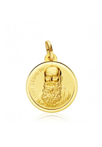 MEDALLA FRAY LEOPOLDO ORO 18KL-18 MM.