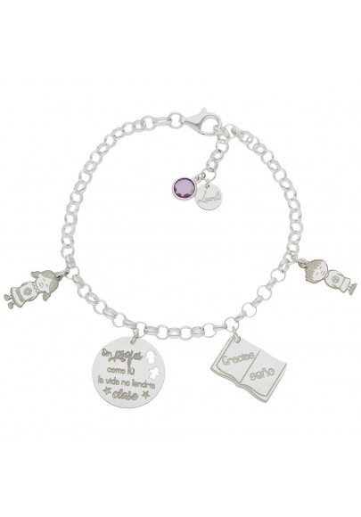 STERLING SILVER TEACHER BRACELET AG3007