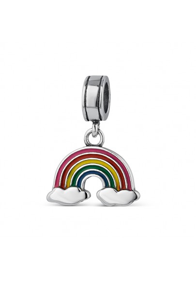 CHARM PLATA A TU LADO ARCOIRIS