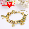 PULSERA PLATA A TU LADO CHAPADA EN ORO 9112175