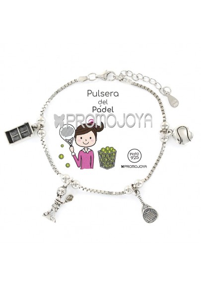 PULSERA DEL PÁDEL "ERES LO MÁS" PLATA DE LEY