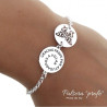 PULSERA PLATA GRACIAS PROFE POR AYUDARNOS A VOLAR