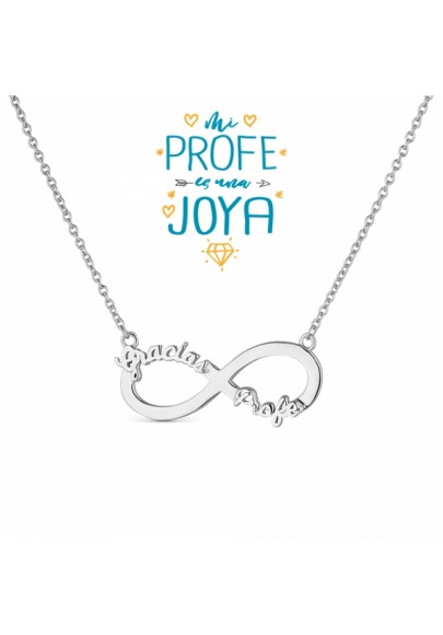 STERLING SILVER INFINITY TEACHER NECKLACE