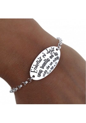 STERLING SILVER TEACHER BRACELET