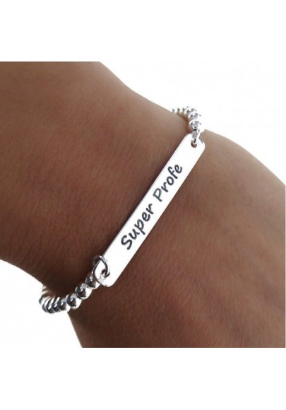 STERLING SILVER TEACHER BRACELET