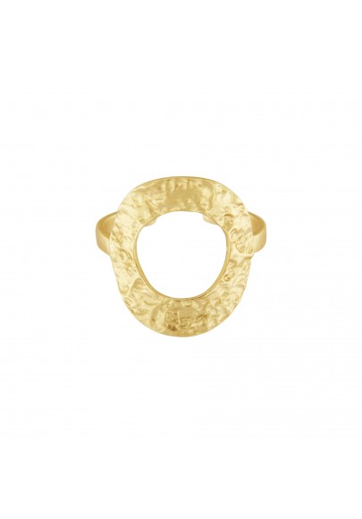 GOLD PLATED OVAL RING