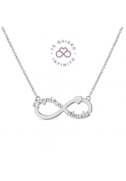 COLLAR INFINITO TE QUIERO ABUELA PLATA 9112711