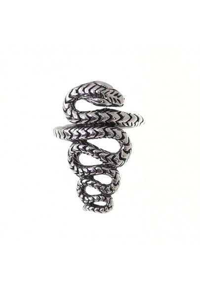 ANILLO CON DISEÑO DE SERPIENTE PLATA DE LEY