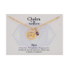 COLLAR ACERO CHAPADO CHAKRA EL TERCER OJO-AJNA-