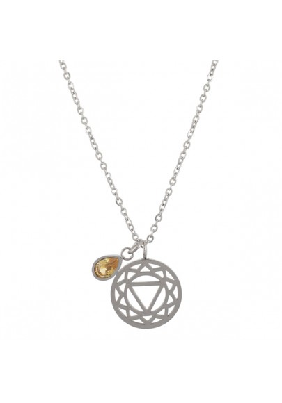 STAINLESS STEEL THE SOLAR PLEXUS CHAKRA NECKLACE-MANIPURA-