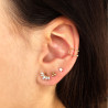 PENDIENTE EAR CUFF ORO 18 KL CON BOLITAS