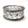 ANILLO FORMA DE FLOR EN PLATA DE LEY