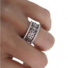 ANILLO FORMA DE FLOR EN PLATA DE LEY
