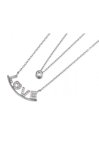 STERLING SILVER LOVE NECKLACE