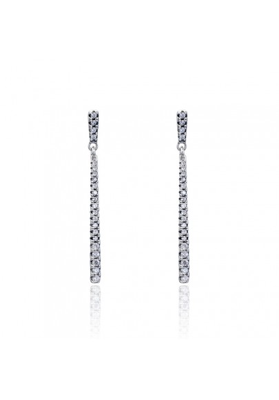 STERLING SILVER LONG DROP EARRINGS