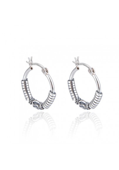 STERLING SILVER HOOP EARRINGS