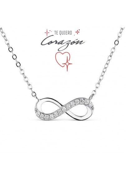 STERLING SILVER INFINITY NECKLACE