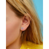 PENDIENTES PERRITO PLATA CON ESMALTE MULTICOLOR D03001/AW