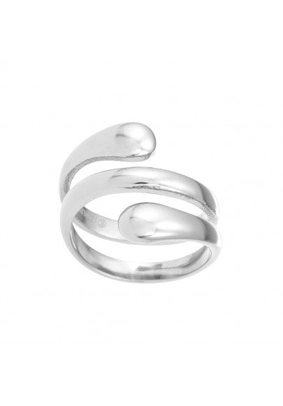 ANILLO ACERO TESSA ESPIRAL