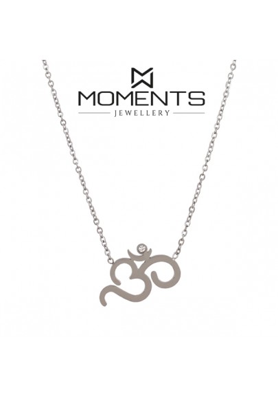 STAINLESS STEEL OM SYMBOL NECKLACE