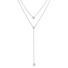 COLLAR LARGO DOBLE CADENA PLATA DE LEY MAREA D02207/AM