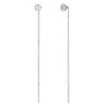 PENDIENTES LARGOS ESTRELLA CON CADENA PLATA DE LEY MAREA D03201/AS