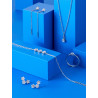 PENDIENTES LARGOS ESTRELLA CON CADENA PLATA DE LEY MAREA D03201/AS