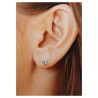 PENDIENTES CRUZ CIRCONITAS MICROENGASTE PLATA DE LEY
