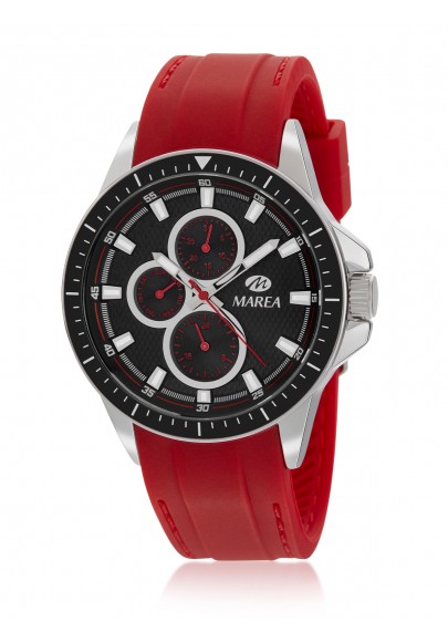 RELOJ HOMBRE MAREA MULTIFUNCIÓN ROJO B41318/3