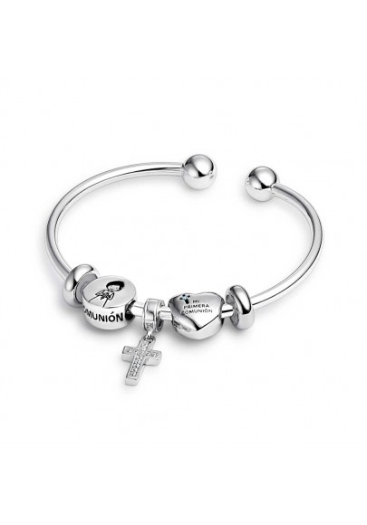 PULSERA COMUNIÓN "A TU LADO" PLATA DE LEY  9120785