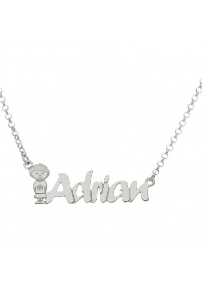 STERLING SILVER BOY´S NAME NECKLACE