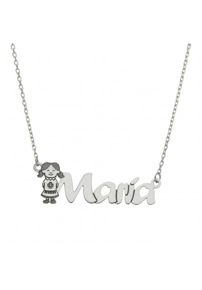 STERLING SILVER GIRL´S NAME NECKLACE