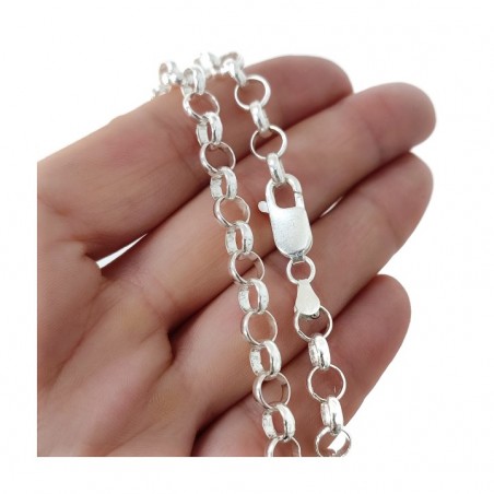 STERLING SILVER BELCHER CHAIN-6.5 MM 70 CM