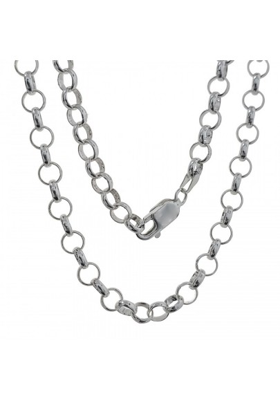 STERLING SILVER BELCHER CHAIN-6.5 MM 70 CM