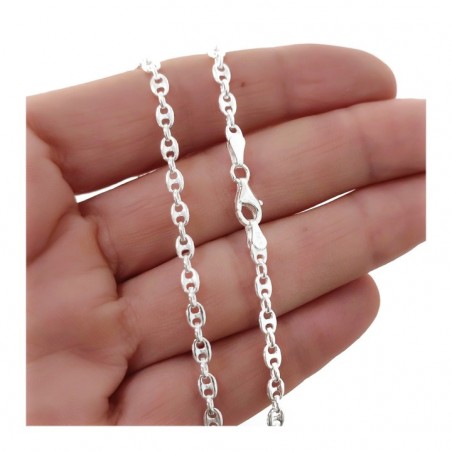 STERLING SILVER GUCCI CHAIN-4.8 MM x 3.2 MM. 70 CM