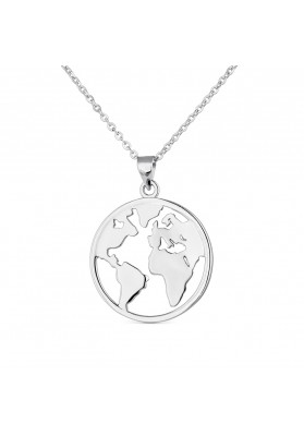 COLLAR PLATA DE LEY PROFE DISCO MUNDO