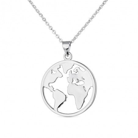 COLLAR PLATA DE LEY PROFE DISCO MUNDO