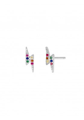 LIGHTNING STUD EARRINGS IN STERLING SILVER D02001/CP