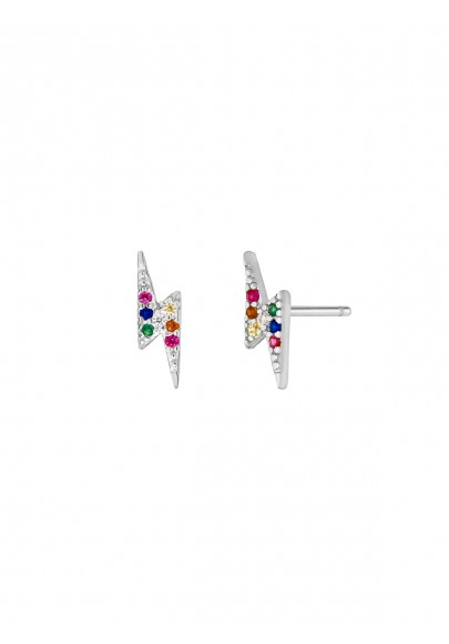 LIGHTNING STUD EARRINGS IN STERLING SILVER D02001/CP