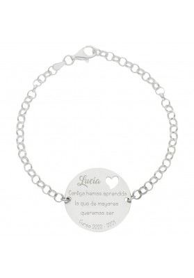 STERLING SILVER TEACHER BRACELET AG292